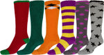 Sakkas Womens Super Soft Anti-Slip Fuzzy Knee High Socks Value Assorted 6-Pack