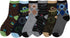 Sakkas Boy's Playful Pattern Assorted Crew Socks 6-Pack