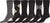 Sakkas Mens Cotton Blend Pattern And Ribbed Dress Socks Value 6-Pack
