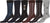 Sakkas Mens Cotton Blend Pattern And Ribbed Dress Socks Value 6-Pack