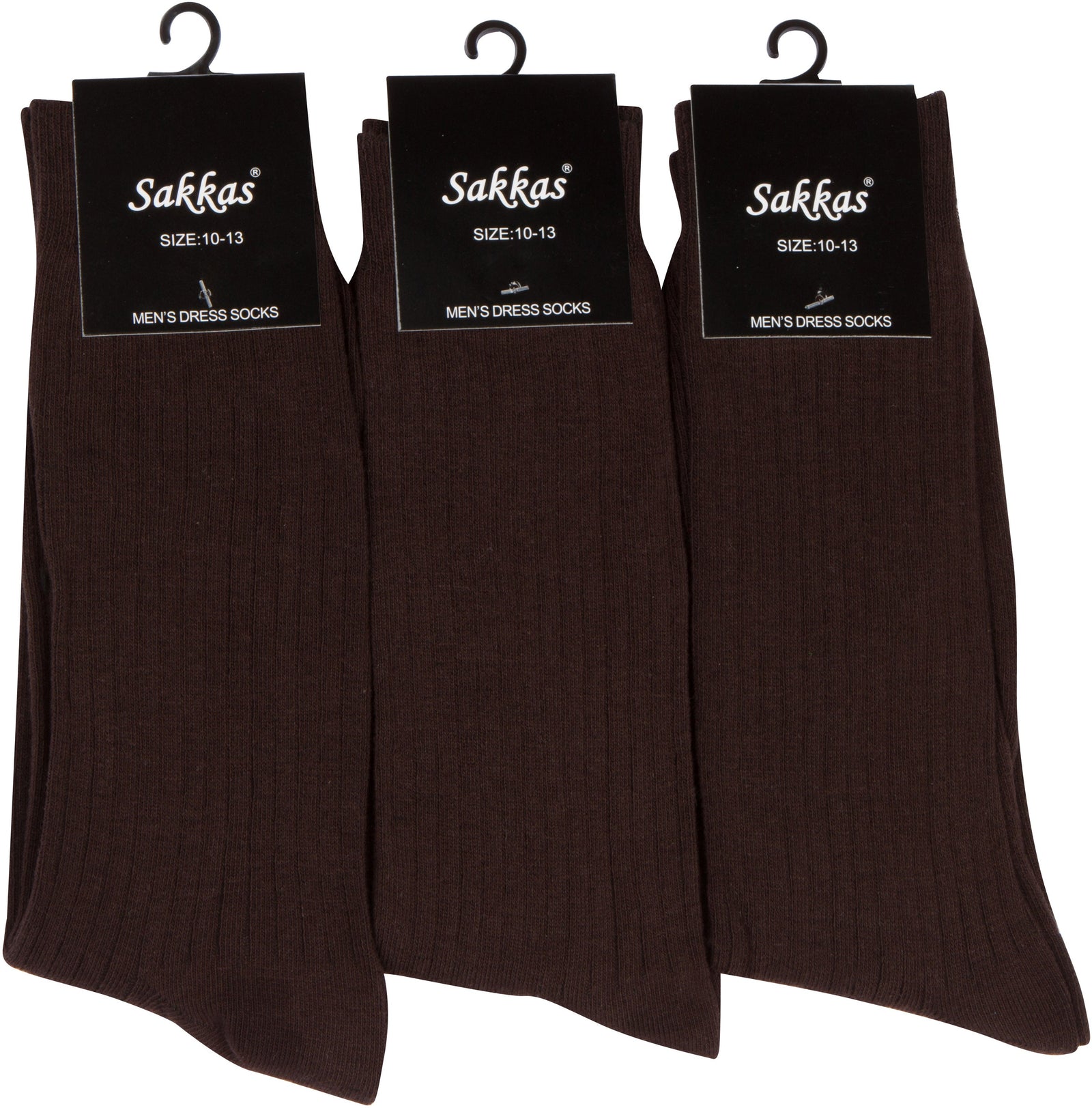 Sakkas Men's Cotton Blend Ribbed Dress Socks