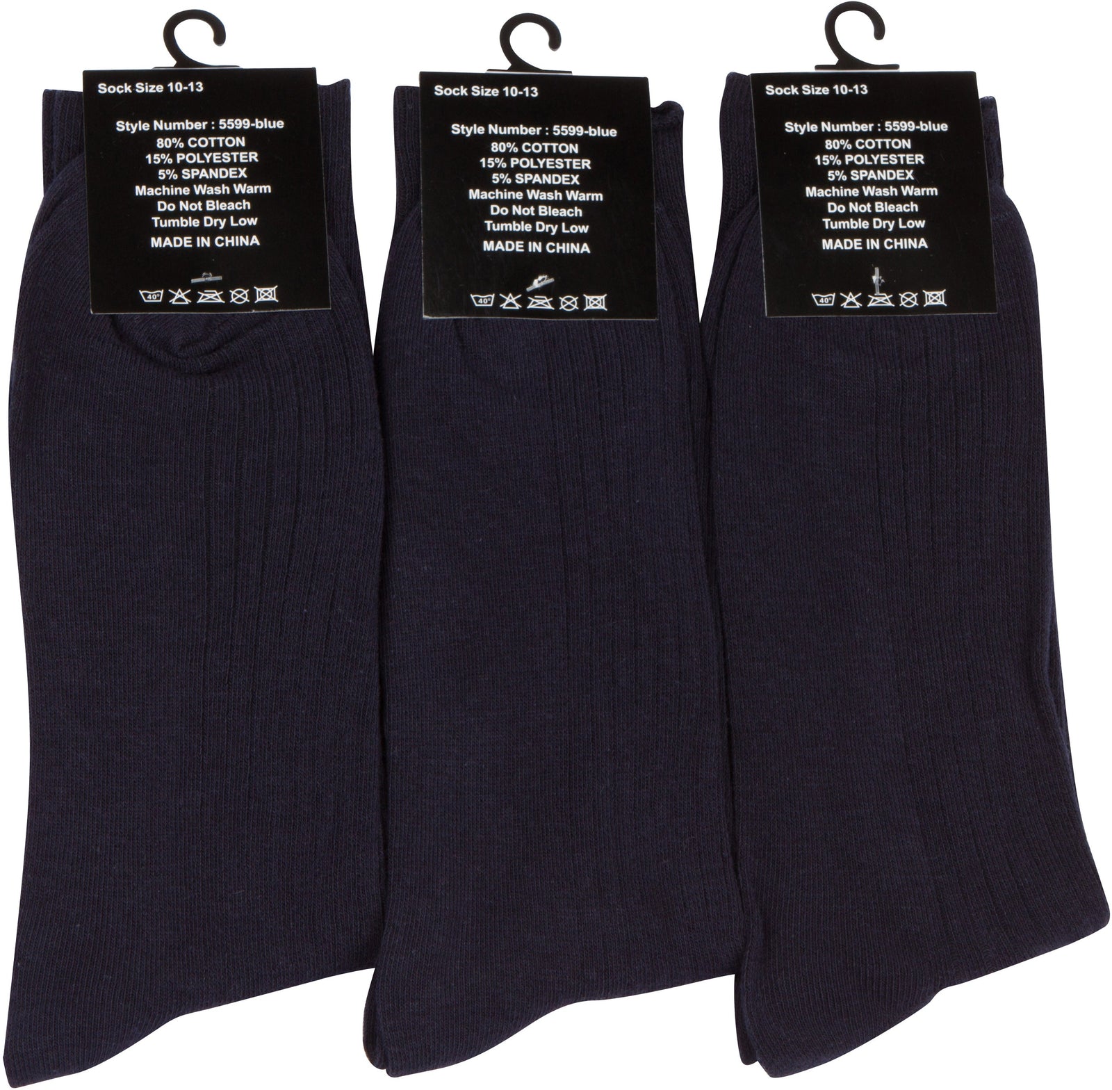 Sakkas Men's Cotton Blend Ribbed Dress Socks