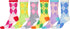 Sakkas Women's Fun Colorful Design Poly Blend Crew Socks Assorted 6-Pack