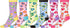Sakkas Women's Fun Colorful Design Poly Blend Crew Socks Assorted 6-Pack