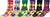 Sakkas Women's Fun Colorful Design Poly Blend Crew Socks Assorted 6-Pack