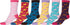 Sakkas Women's Fun Colorful Design Poly Blend Crew Socks Assorted 6-Pack
