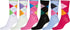 Sakkas Women's Fun Colorful Design Poly Blend Crew Socks Assorted 6-Pack