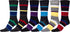 Sakkas Men's Classic Patterned Dress Socks Value 6-Pack