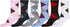 Sakkas Women's Fun Colorful Design Poly Blend Crew Socks Assorted 6-Pack