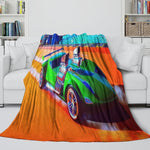 Hot Wheels Blanket Flannel Kids Room Throw