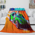 Hot Wheels Blanket Flannel Kids Room Throw