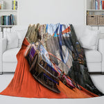 Hot Wheels Blanket Flannel Kids Throw Room Decoration