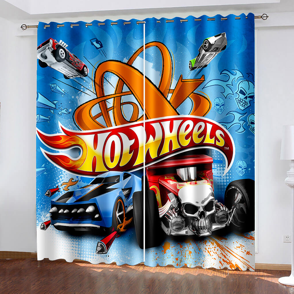Hot Wheels Curtains Blackout Window Drapes