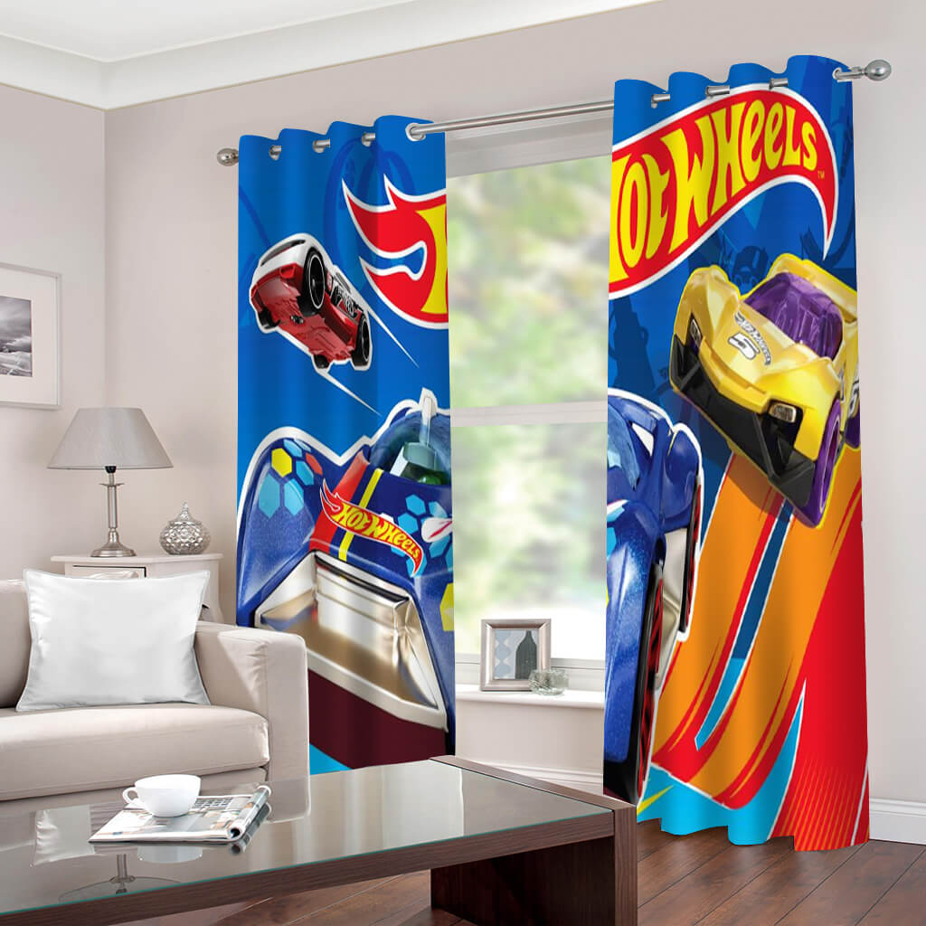 Hot Wheels Curtains Blackout Window Drapes