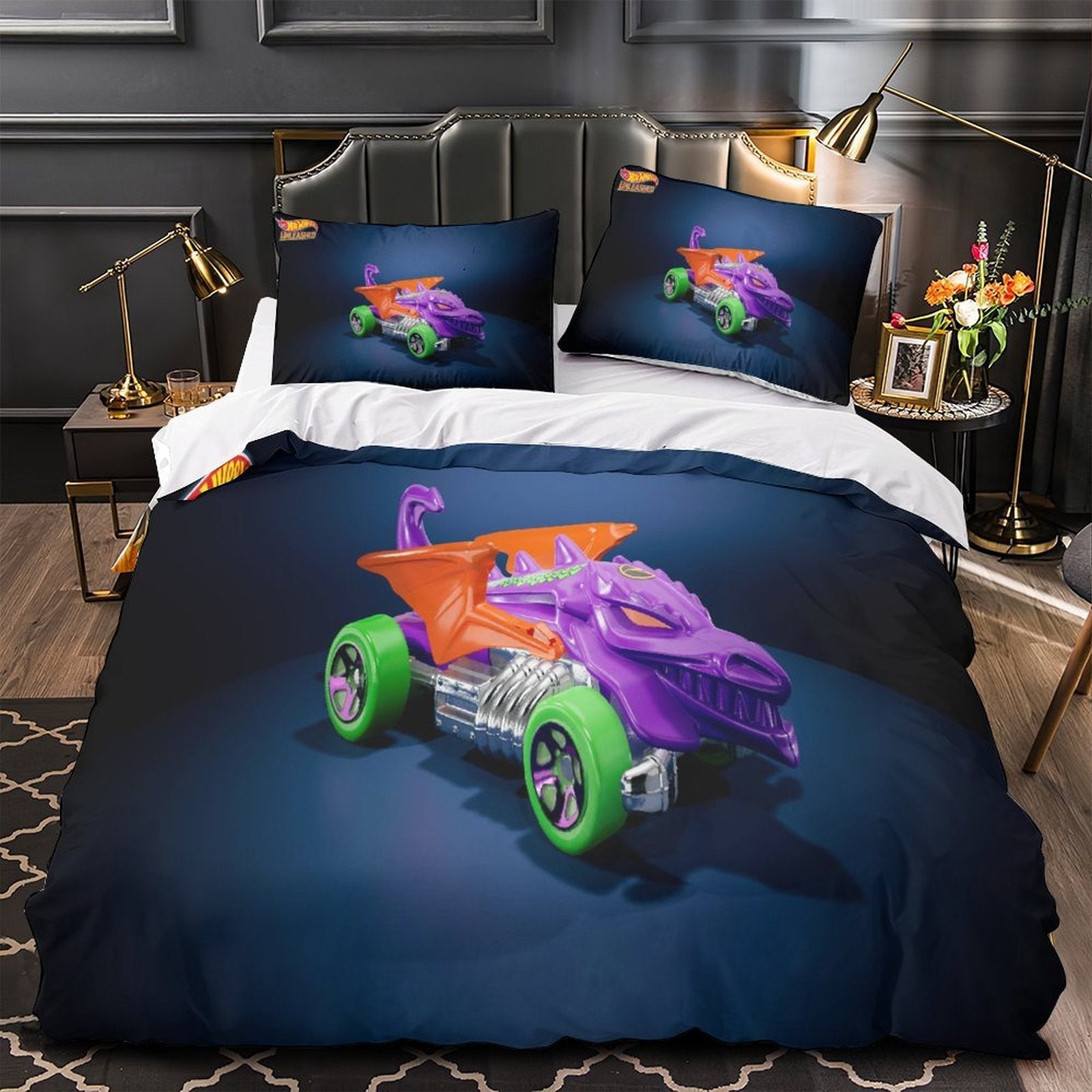Hot Wheels Duvet Cover Kids Bedding Sets Without Filler