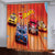 Hot Wheels Pattern Curtains Blackout Window Drapes