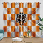 Houston Dynamo Curtains Blackout Window Drapes Room Decoration
