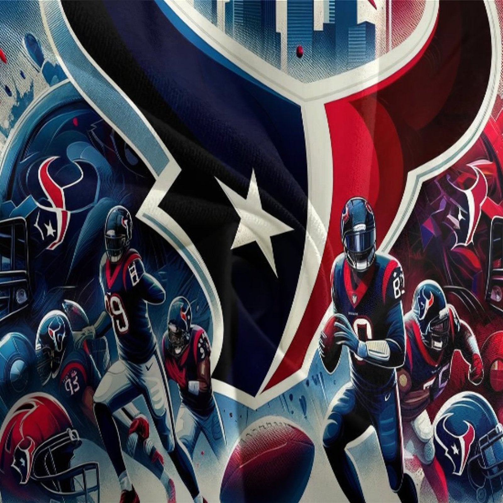 Houston Texans Bedding Set Duvet Cover Without Filler