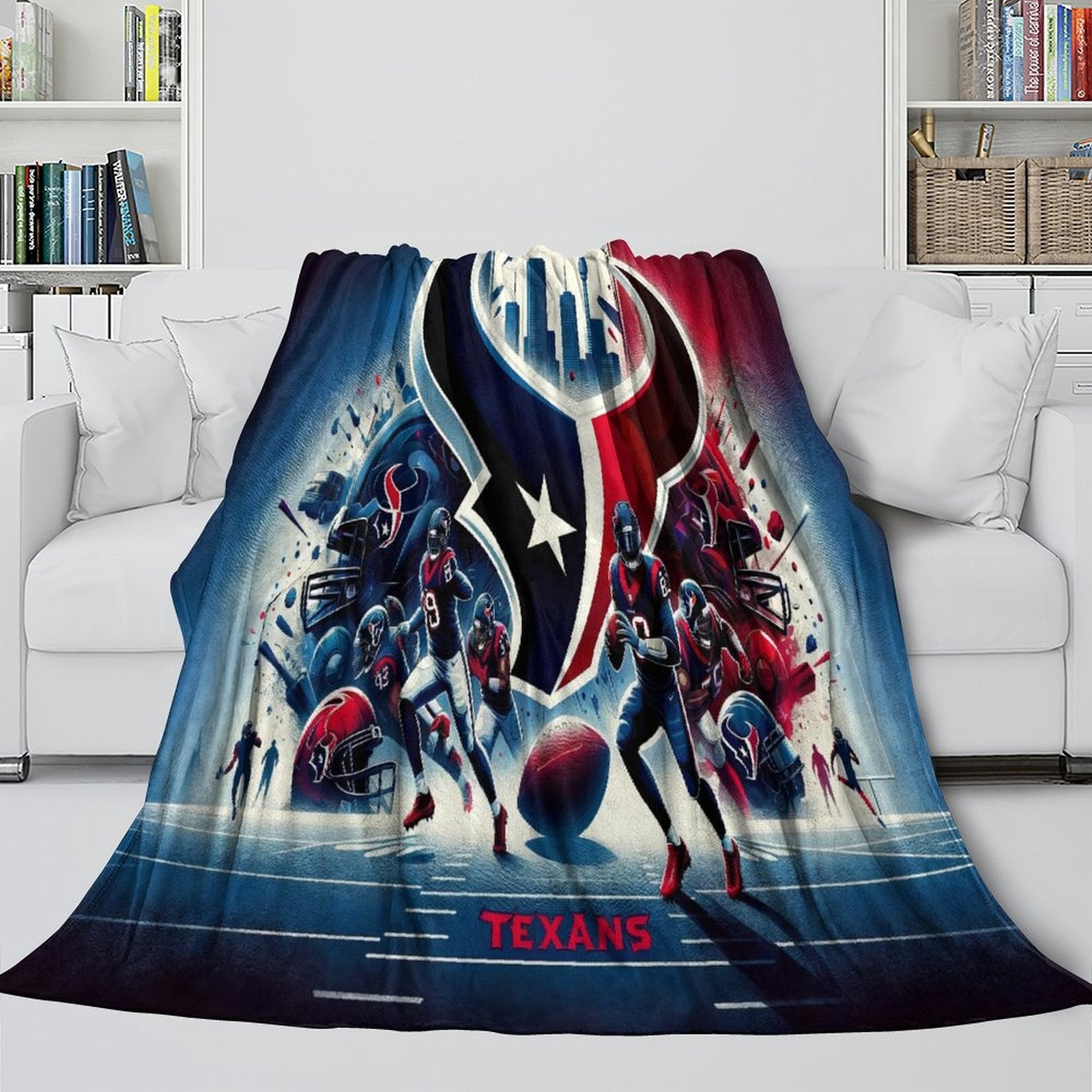 Houston Texans Blanket Flannel Fleece Throw Room Decoration