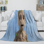 I Am Groot Blanket Flannel Throw Room Decoration
