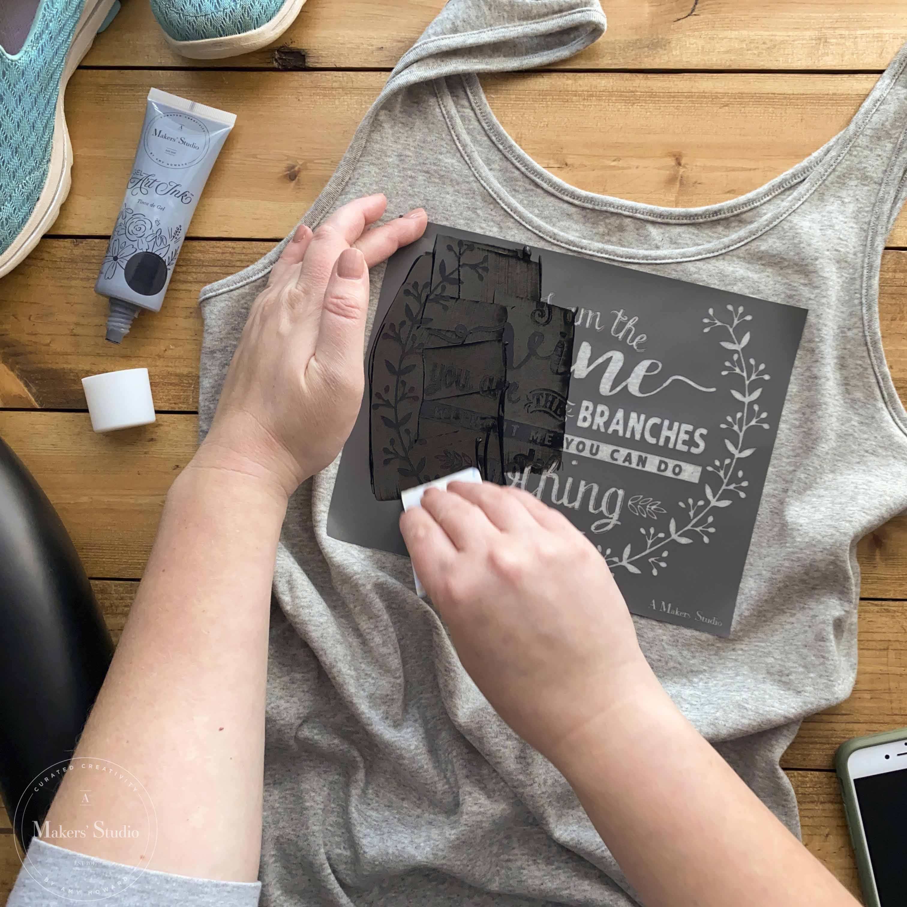 I am the Vine - Mesh Stencil 8.5x11