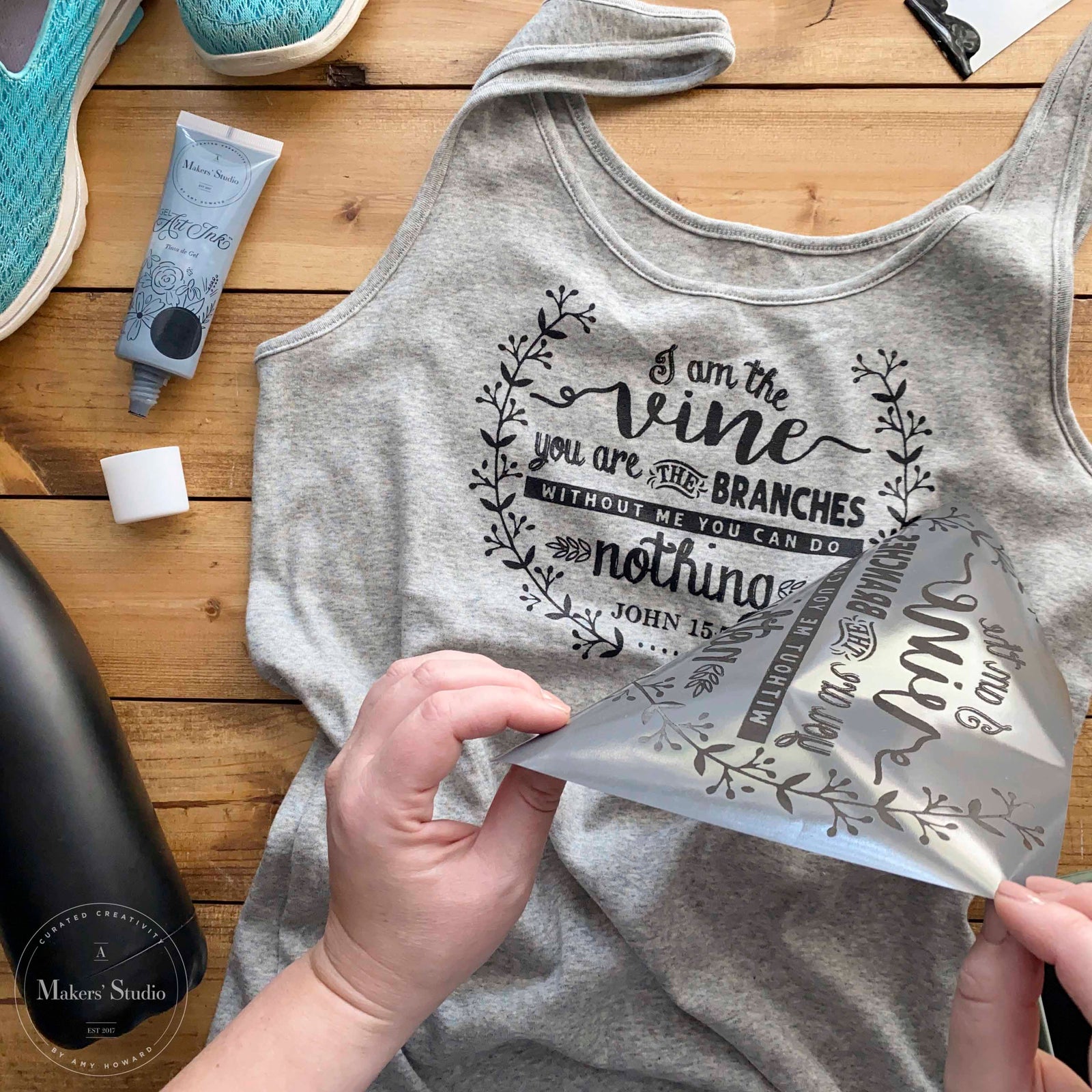 I am the Vine - Mesh Stencil 8.5x11