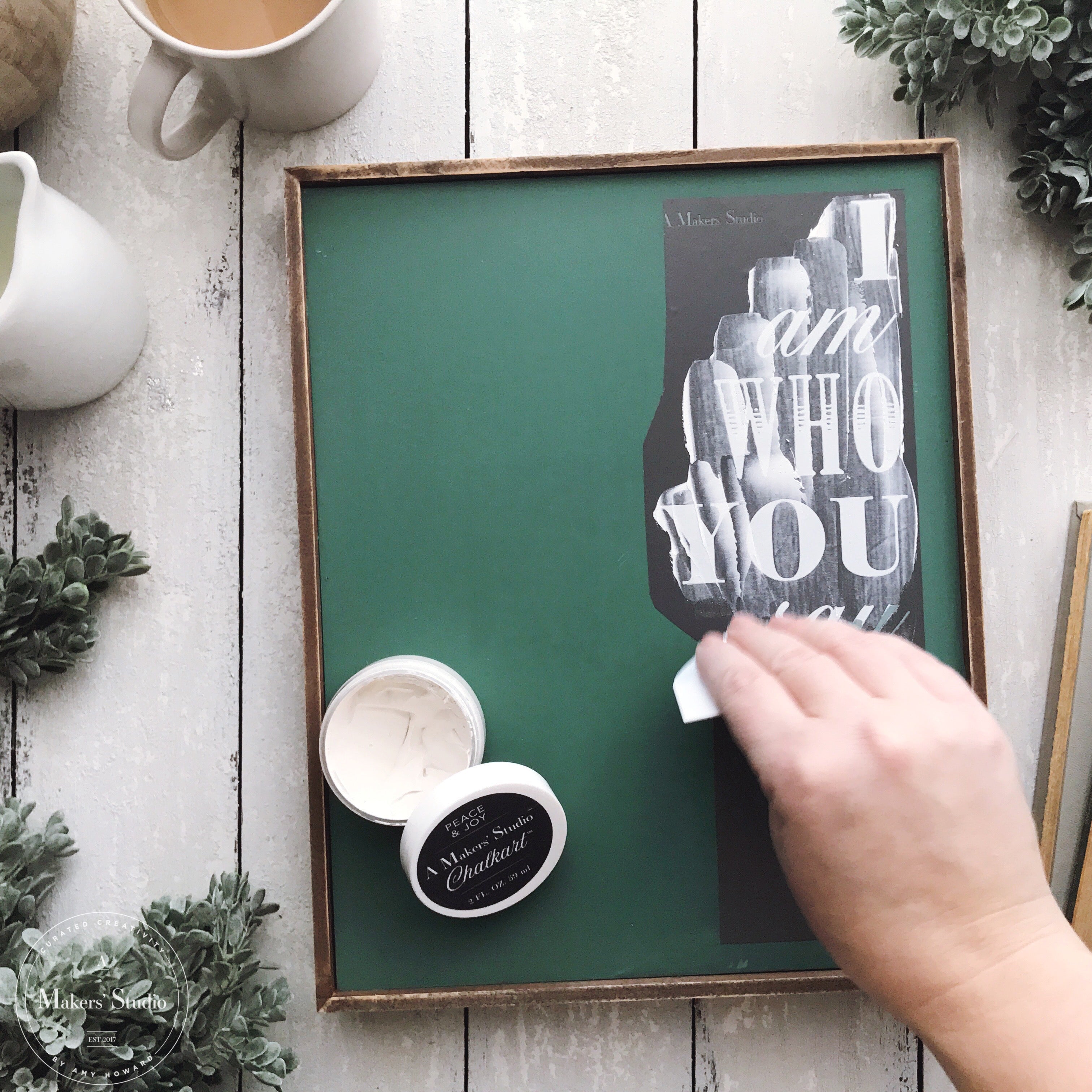 I Am Who You Say I Am - Mesh Stencil 8.5x11