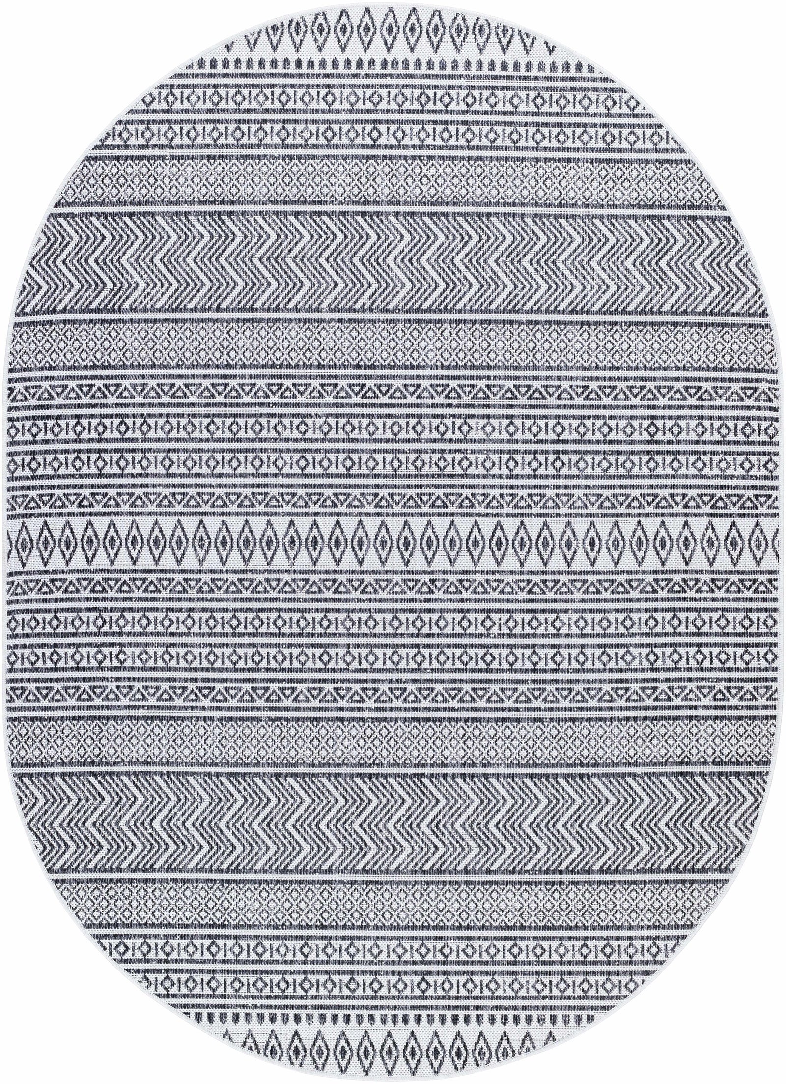 Imboden Black&White Outdoor Rug