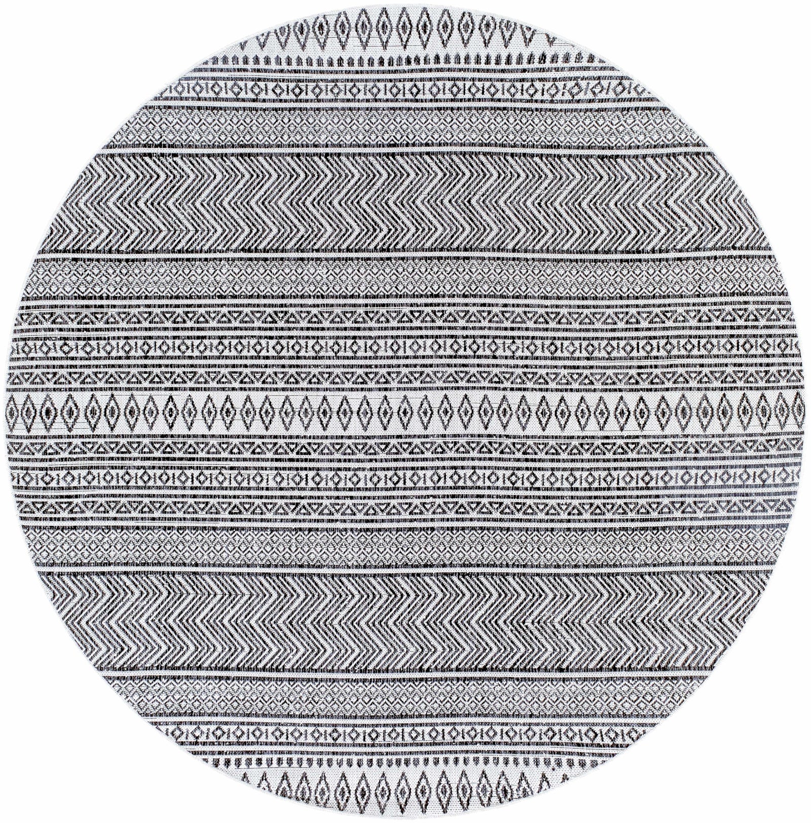 Imboden Black&White Outdoor Rug