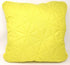 DaDa Bedding Hand-Made Tuscan Sun Yellow Sherpa Backside Quilted Throw Pillow - 18" x 18"