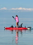Nautiqua | ARUBA | Deluxe Paddleboard Fishing Pedal Kayak | Red