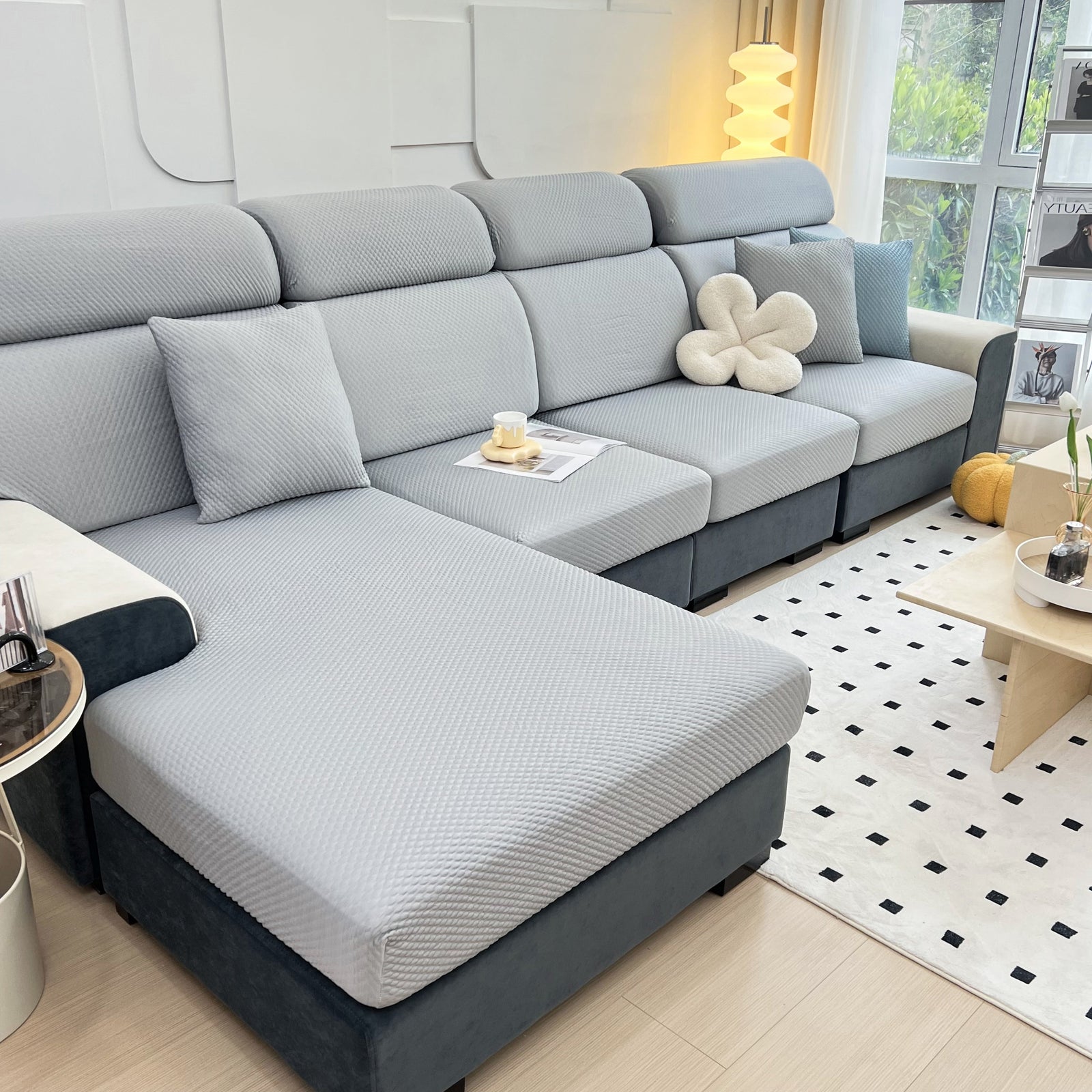 Cooling Stretch Sofa Seat Cushion Covers, Slip Covers for Cushions, Universal Couch Cushion Protector