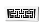 Cast Aluminum Arts & Crafts Vent Cover - White