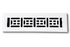 Cast Aluminum Arts & Crafts Vent Cover - White