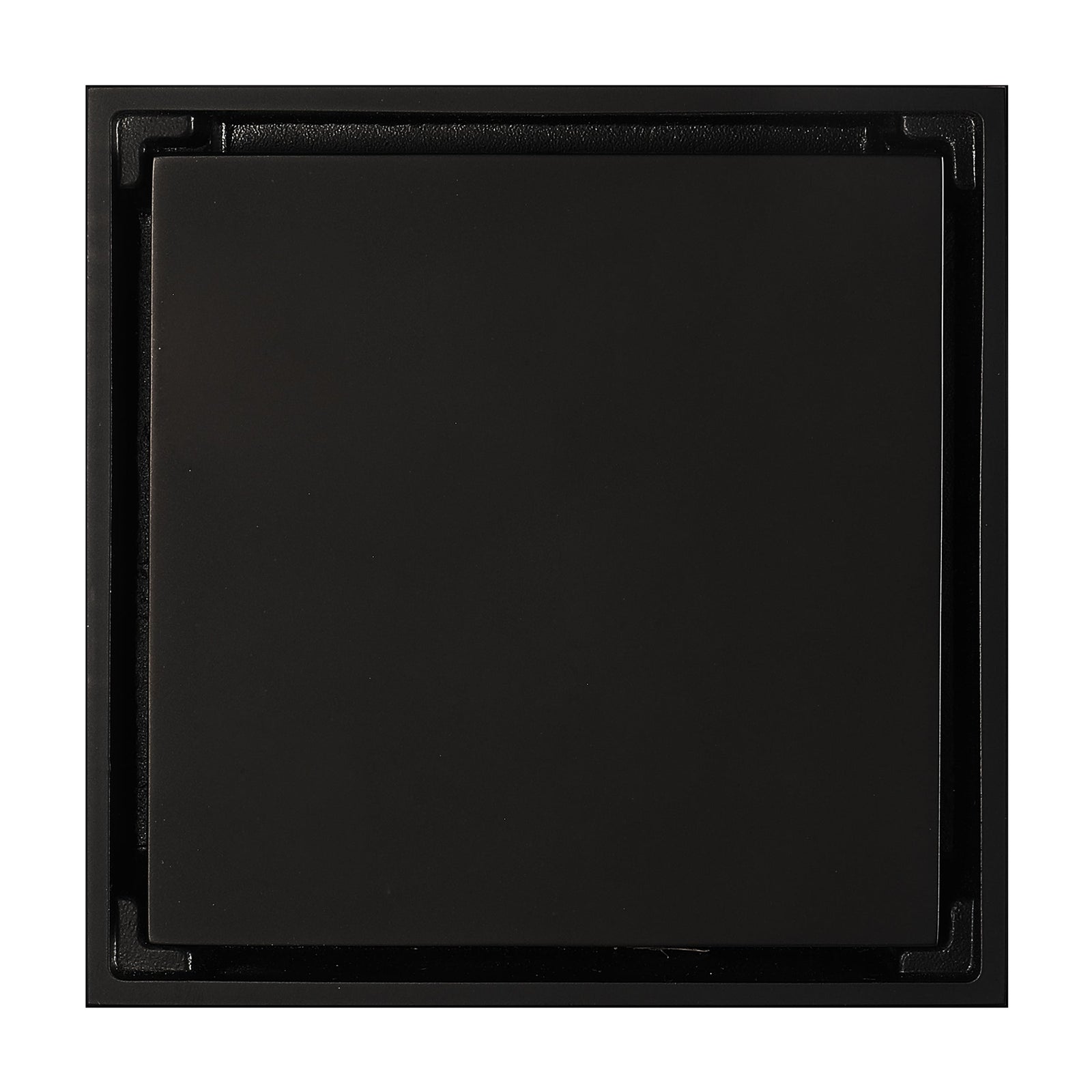 Matte Black brass floor drain 4x4inch