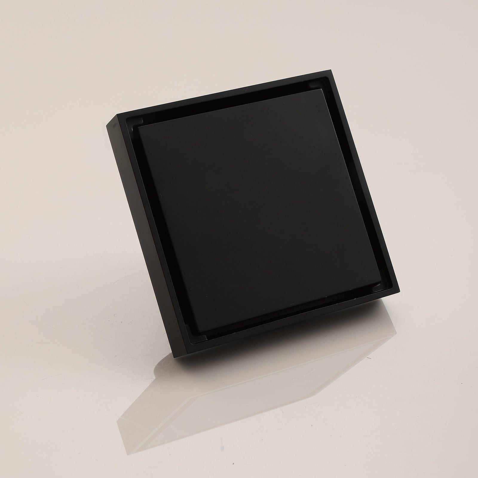 Matte Black brass floor drain 4x4inch