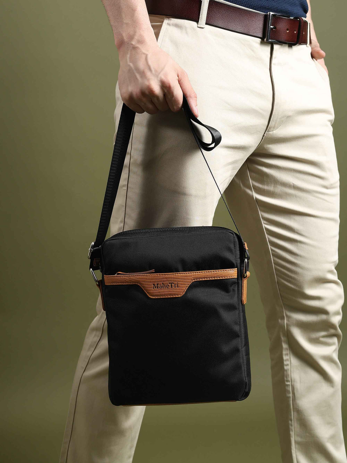 Mark Canvas Side Messenger Bag