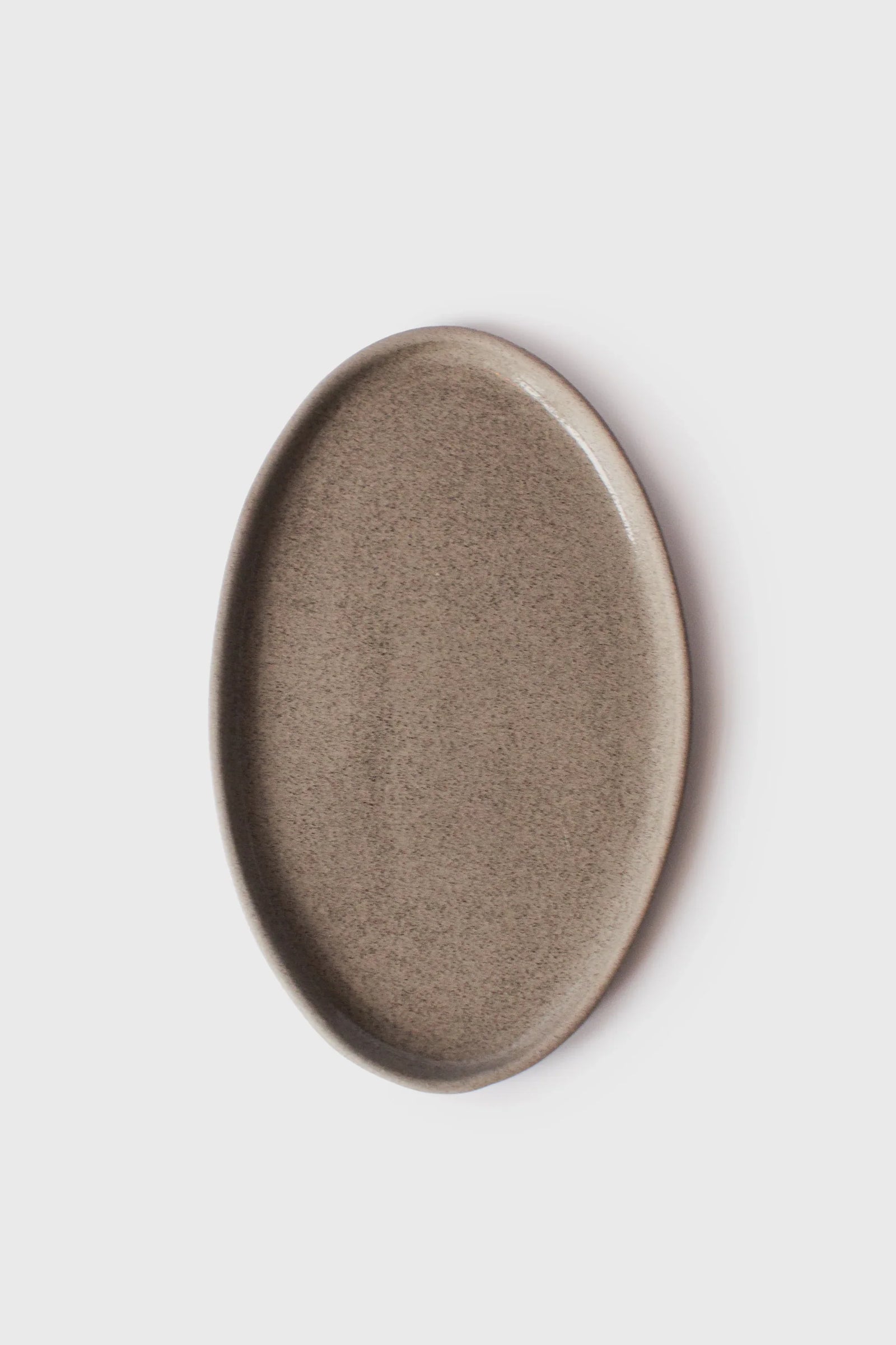 Handmade Stoneware Oval Serving Platter 