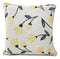 DaDa Bedding Yellow Fleur Floral Botanical Spring Tapestry Throw Pillow Cover, 16" x 16" (18112)