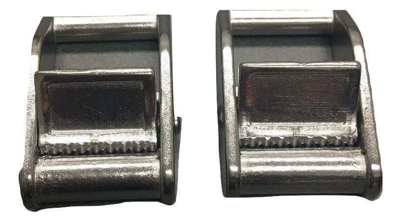 1 Inch Stainless Steel Cam Buckle Tie Down 2 PACK | 1CBSS