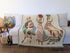 DaDa Bedding Elegant Tapestry Throw Blanket, Dancing Women African Dreams - 50” x 60” (7173)