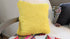 DaDa Bedding Hand-Made Tuscan Sun Yellow Sherpa Backside Quilted Throw Pillow - 18" x 18"