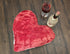DaDa Bedding Luxury Romantic Valentine Heart Shaped Red Throw Pillow - 16” x 14”