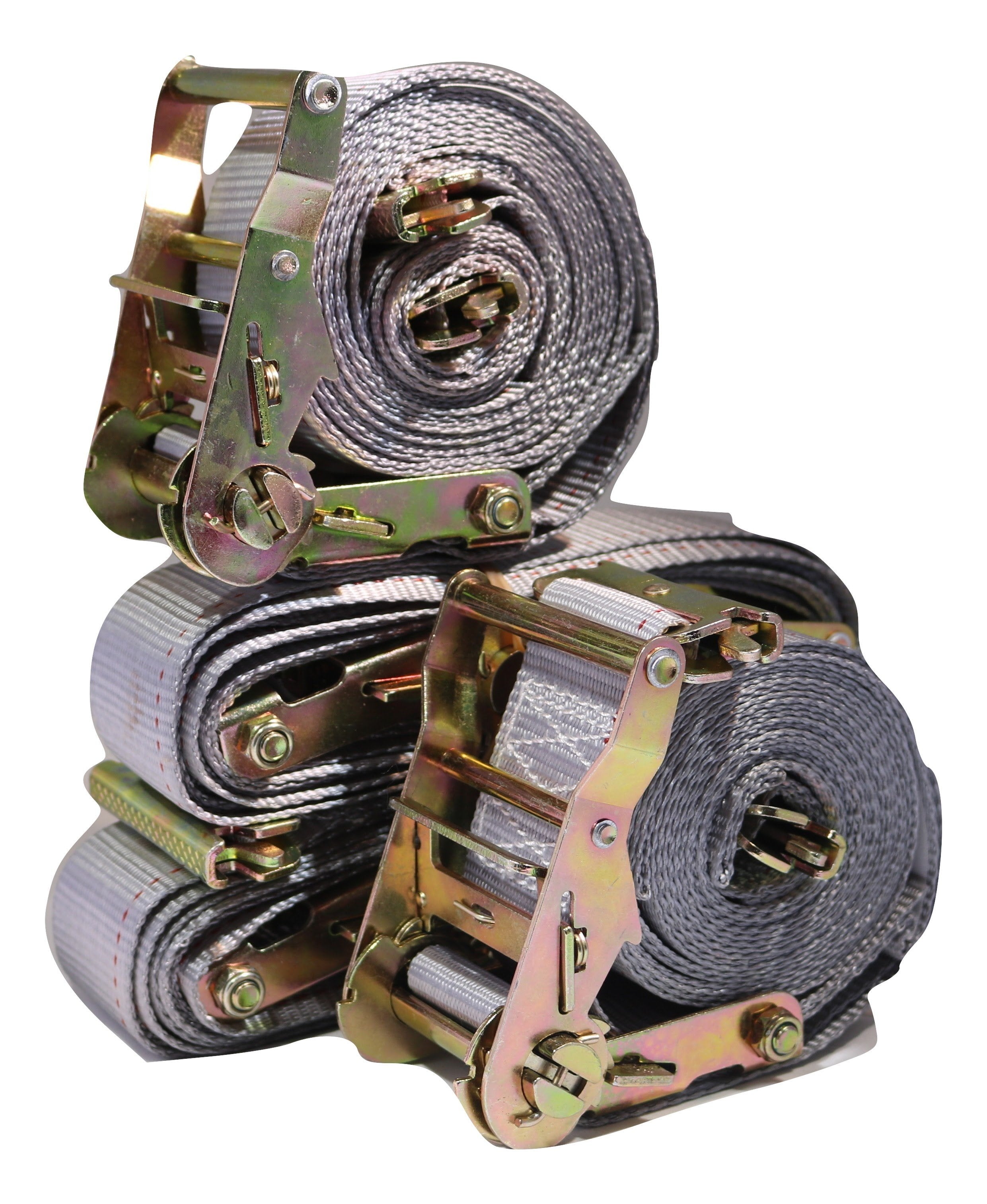 2"x 16 Ft Logistic Van Ratchet E-Track Straps w/ Spring E Fittings | 4 PACK