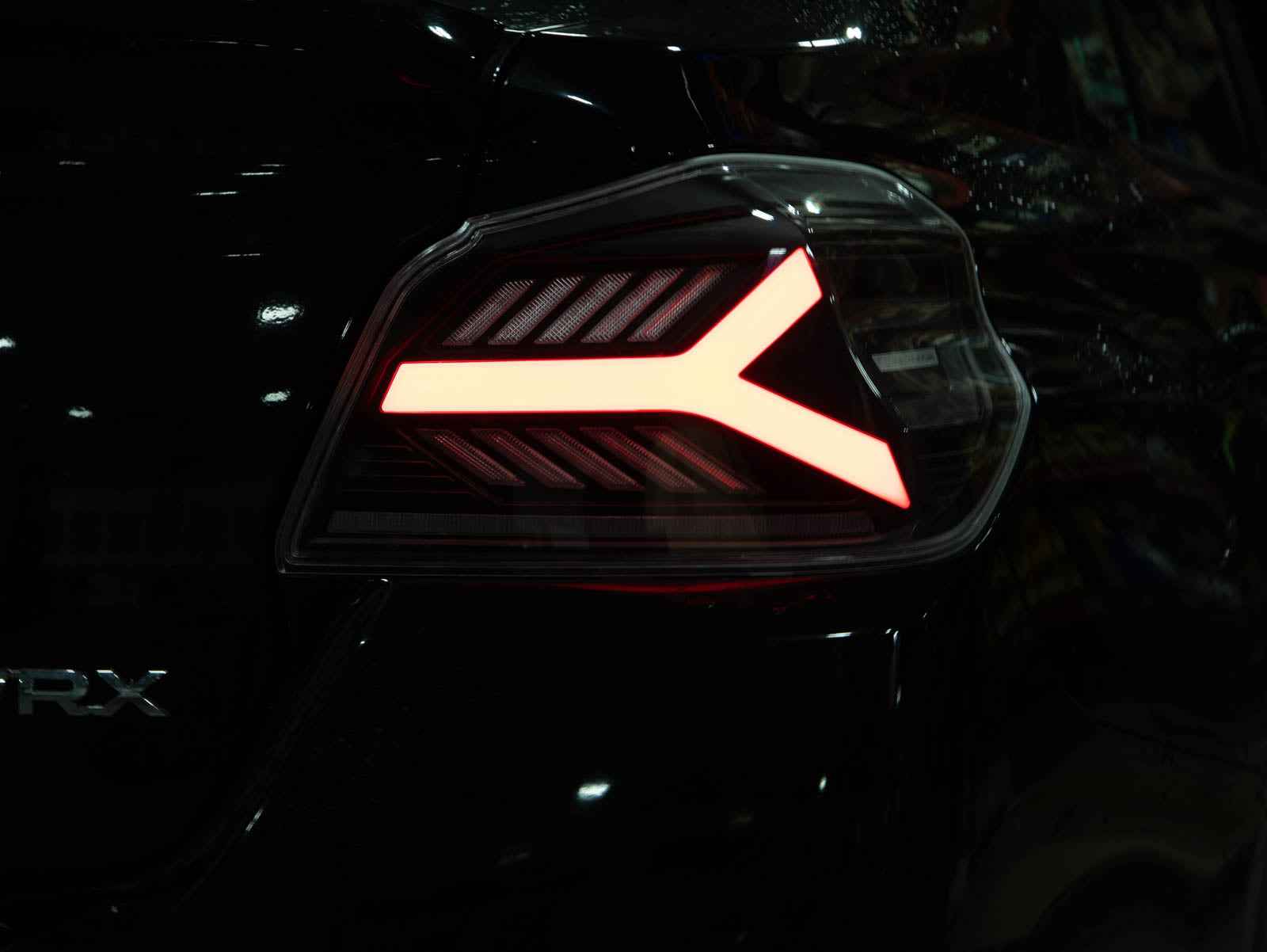 OLM Y-Spec LED Taillights (Smoke Lens  Red Optic) - 2015-2021 WRX / STI