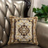 DaDa Bedding Elegant Golden Persian Style Rug Floral Tapestry Throw Pillow Covers 16" x 16"