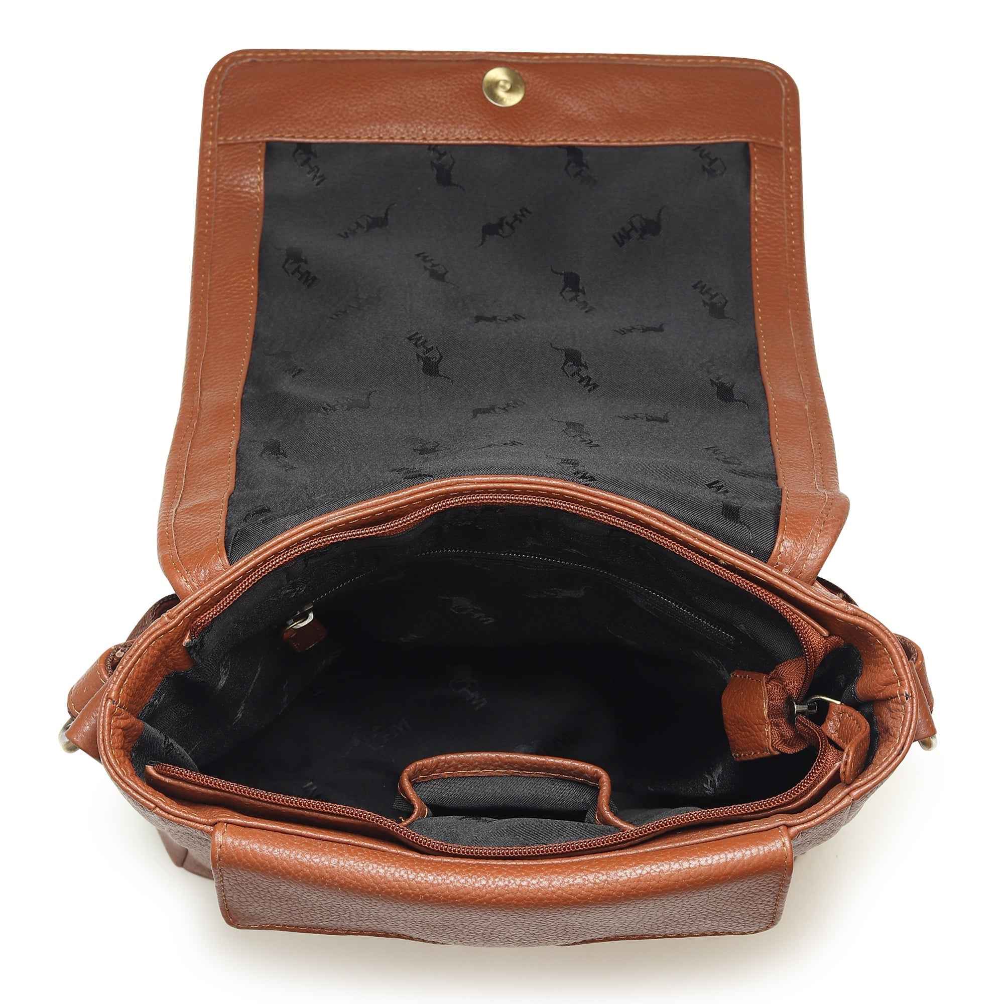 Leather Crossbody Bag for Travel Work