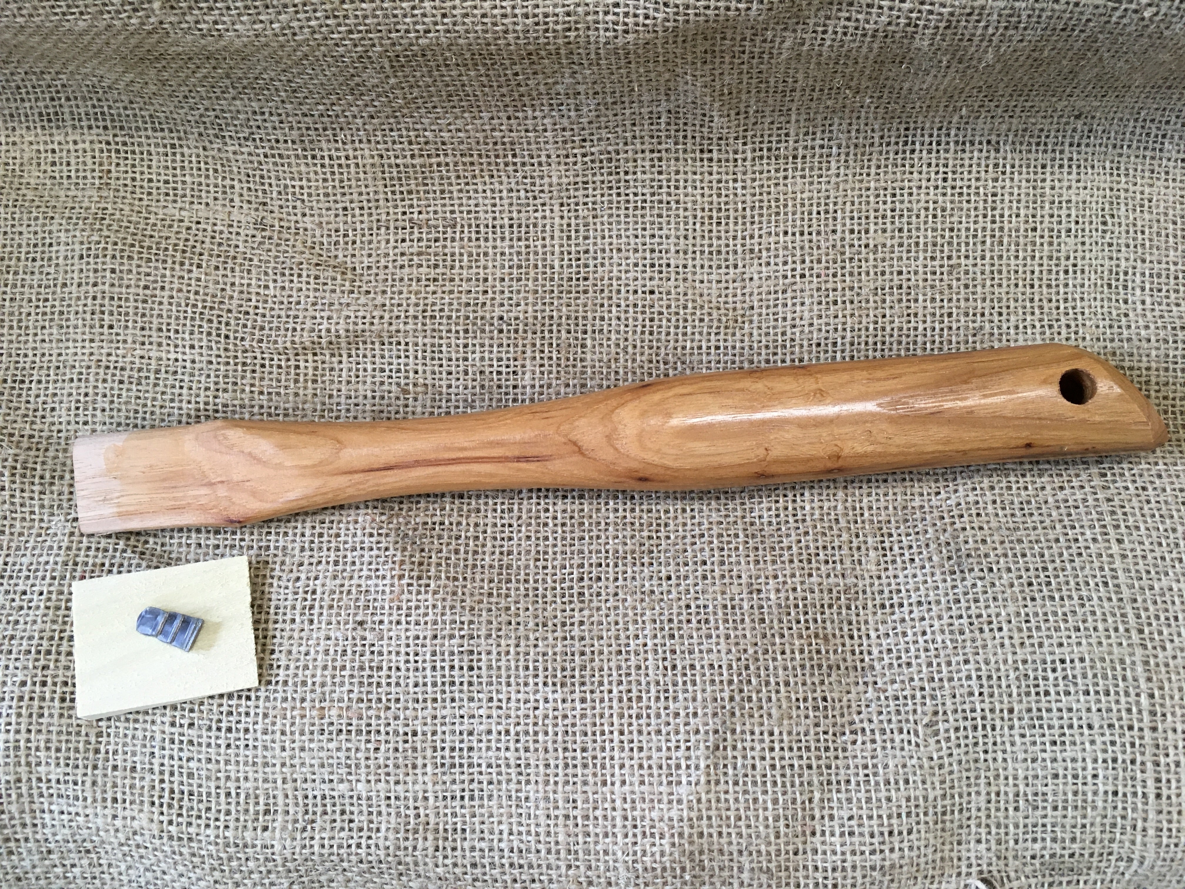 13" Beaver Tooth Roofing / Shingle Hatchet Handle  Smaller Eye.