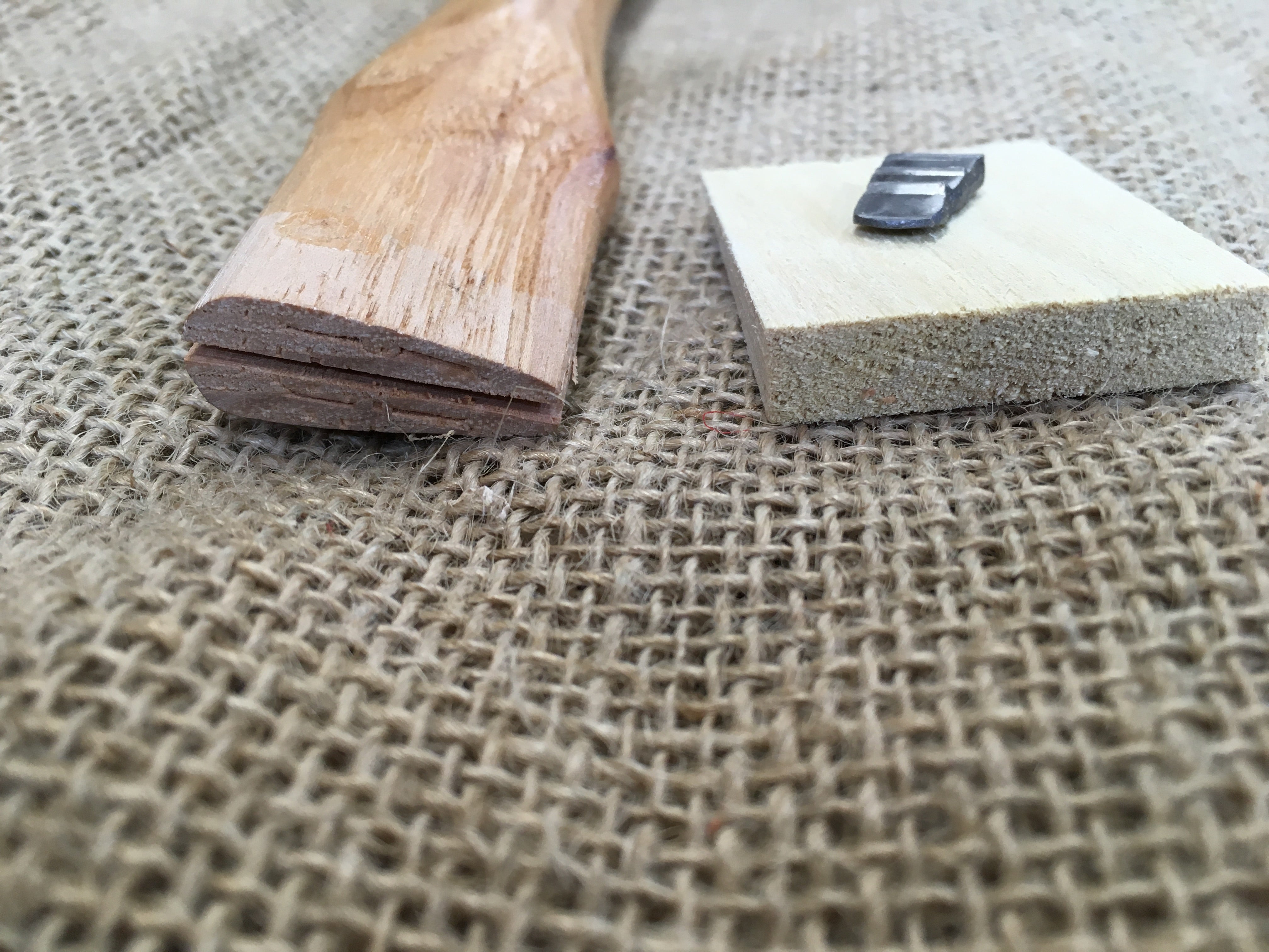 13" Beaver Tooth Roofing / Shingle Hatchet Handle  Smaller Eye.