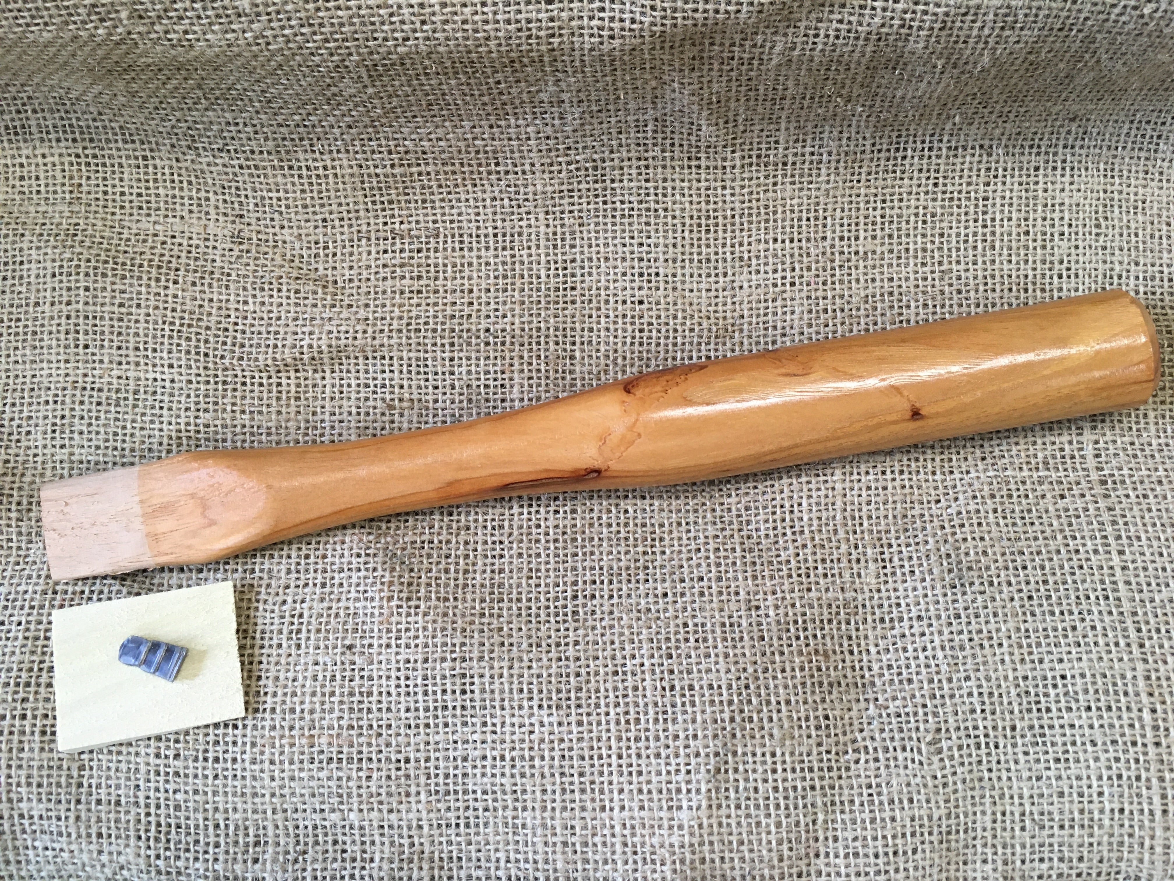 13" Beaver Tooth Lath / Shingle Hatchet Handle  Smaller Eye.